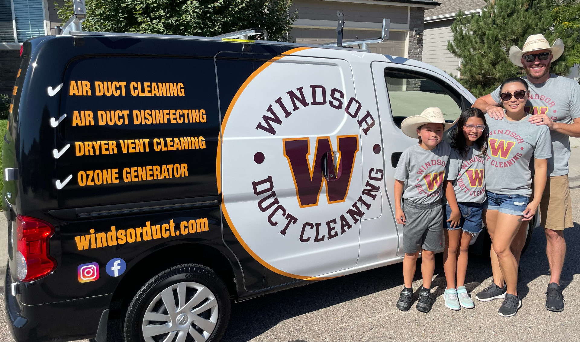Windsor Duct Cleaning owners — family photo